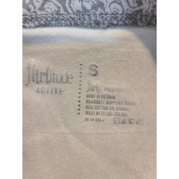 Flirtitude active small juniors gray and white leggings - Picture 4 of 7